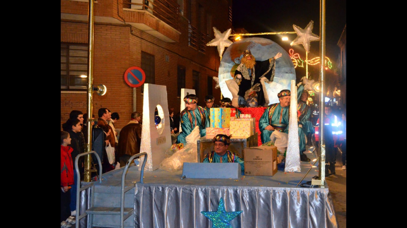 Gaspar en la Cabalgata de Reyes Magos 2013. Foto: Familia Gómez-Cambronero