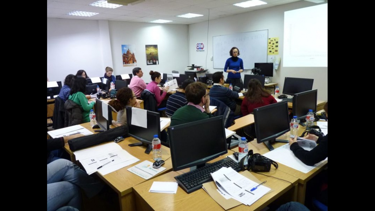 Momento del curso de fotografía