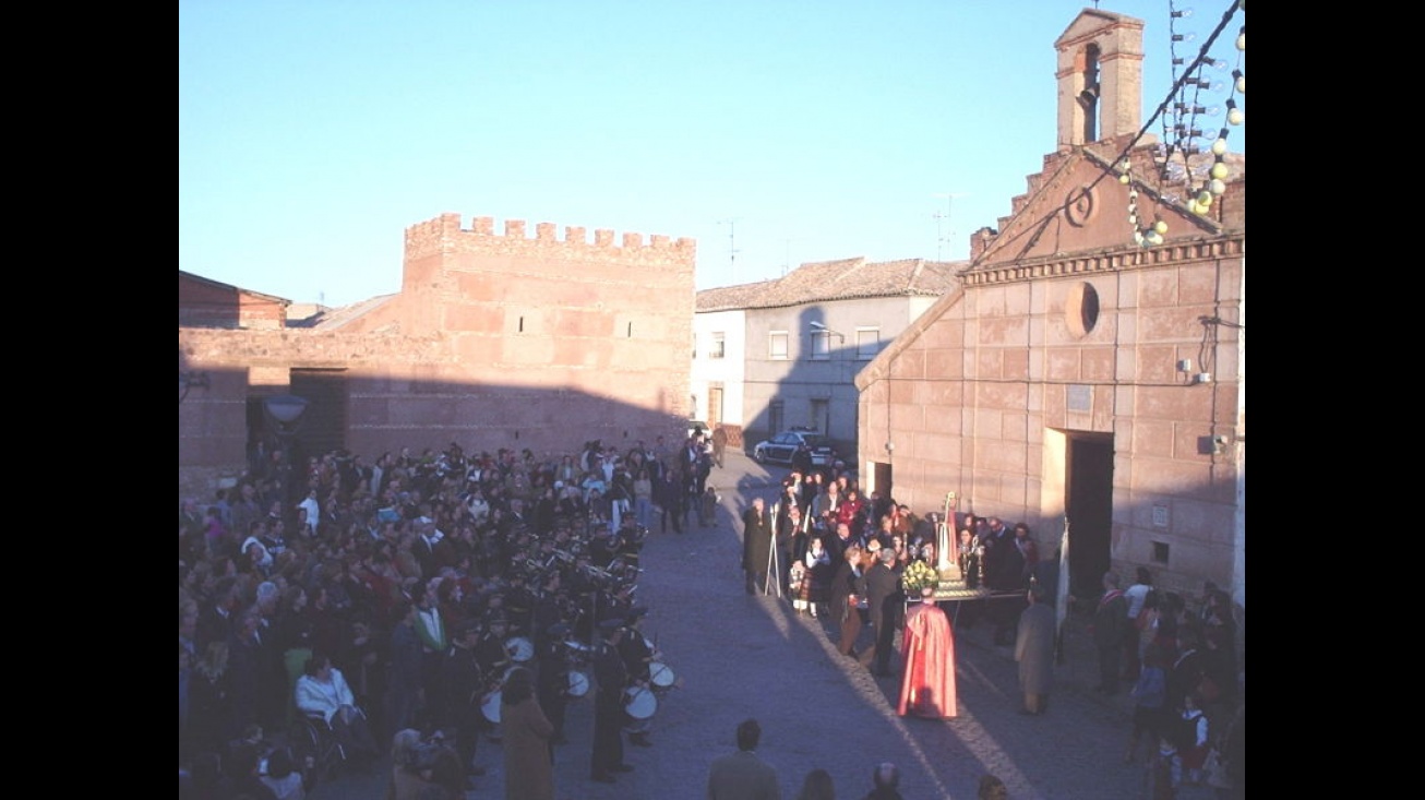 Plaza de San Blas durante su procesión