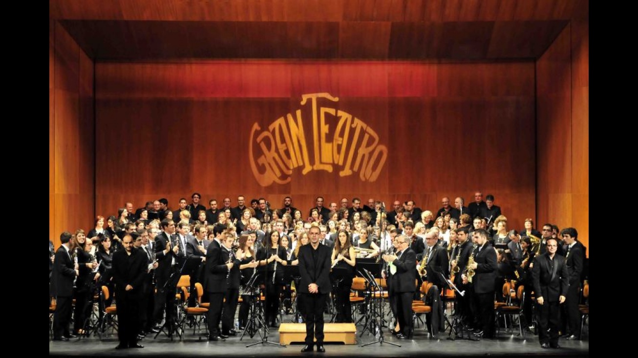 Archivo Banda Julián Sánchez maroto en el Gran Teatro