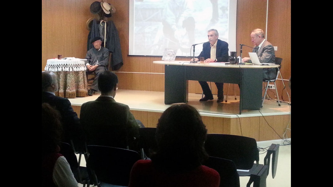 Momento de la presentación del libro "Manzanares. Recuerdos de otra época"