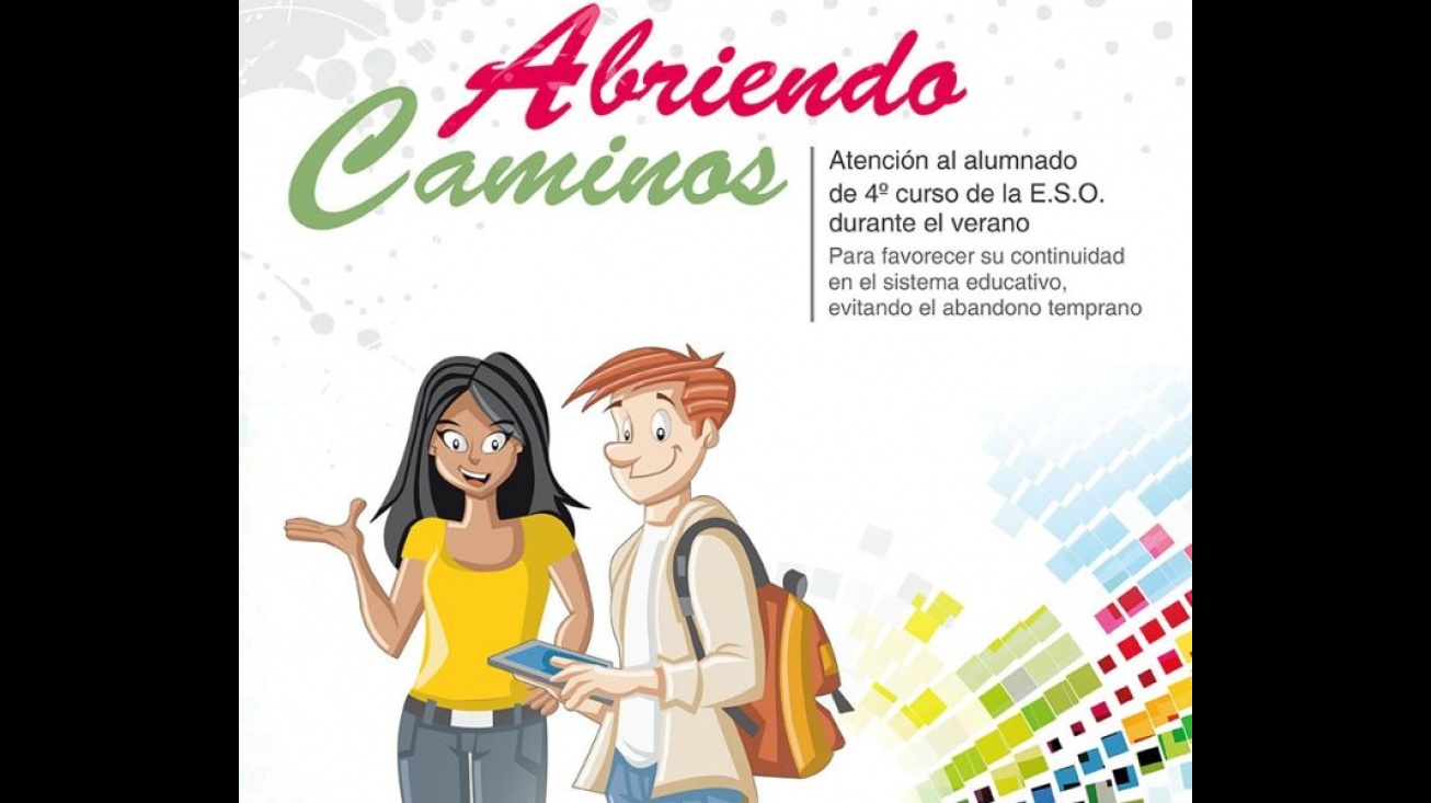 Cartel del programa "Abriendo Caminos"