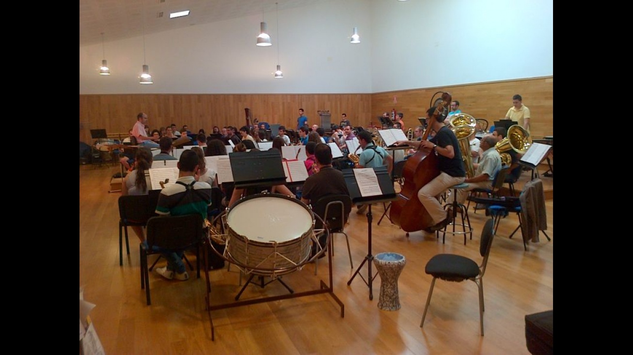 Momento de los ensayos realizados en la Sala "Daniel González-Mellado"