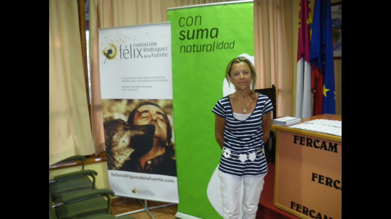 Fernanda Serrano, de la Fundación "Félix Rodríguez de la Fuente"