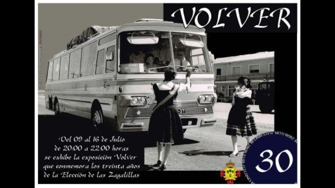 Cartel de la exposición "Volver" 30 años de Zagalillas