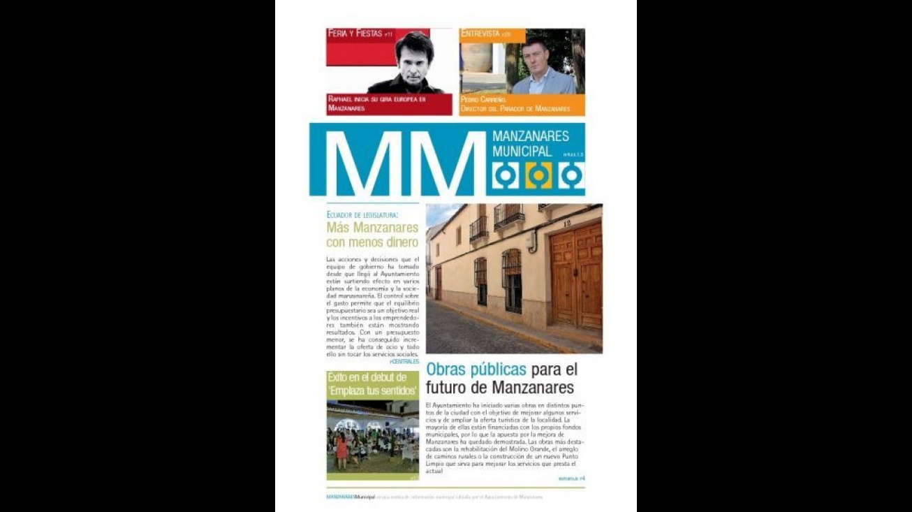 Portada del nº 4 de la revista "Manzanares "Municipal"