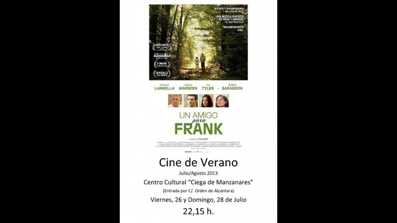 Cartel de la película "Un amigo para Frank"