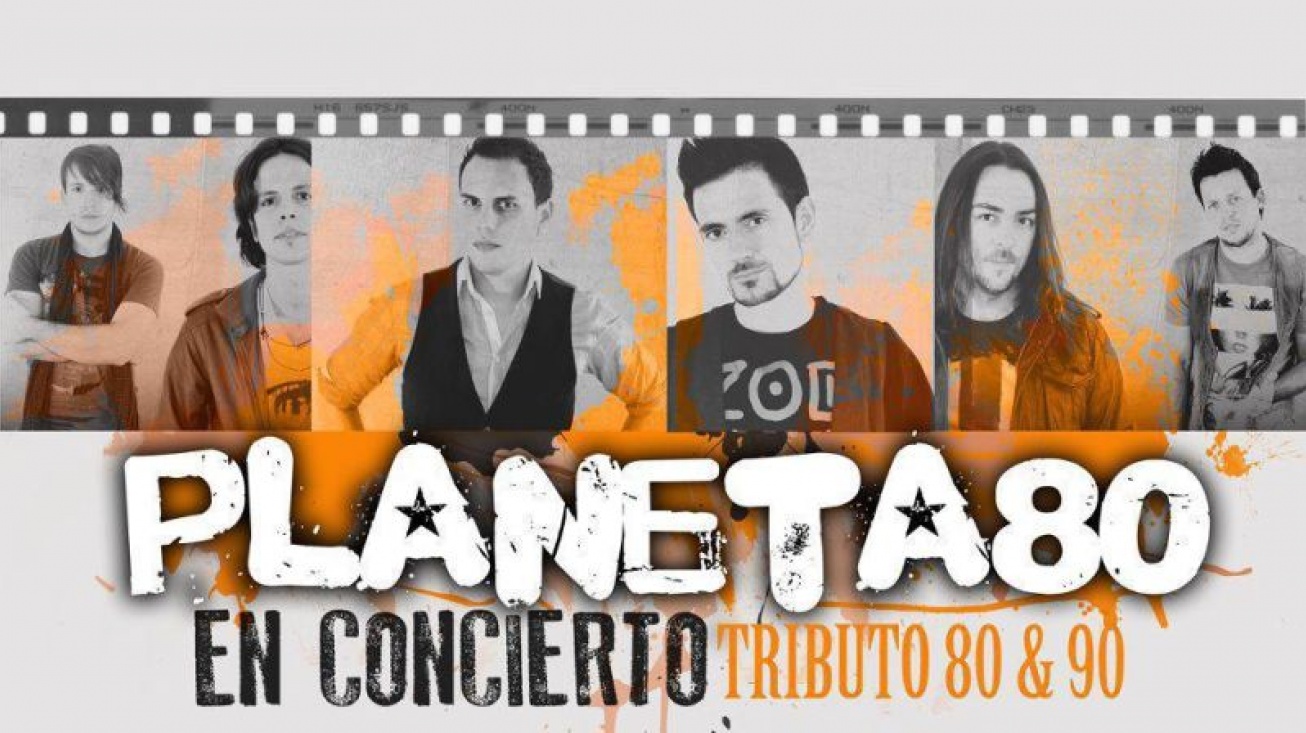 Cartel del concierto de Planeta 80 en Manzanares