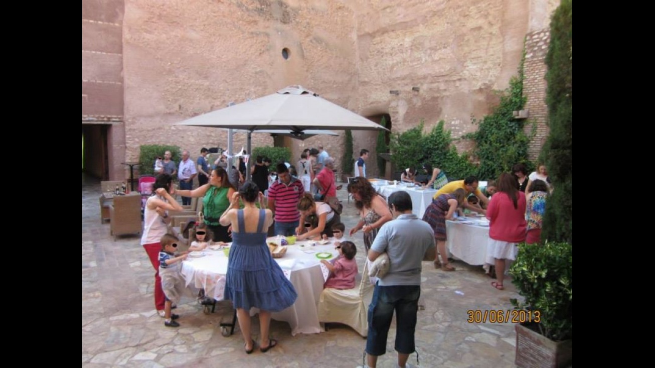 Taller de cocina que impartió la Asociación Cultural y Educativa Sueños del Quijote en el Castilo de Pilas Bonas