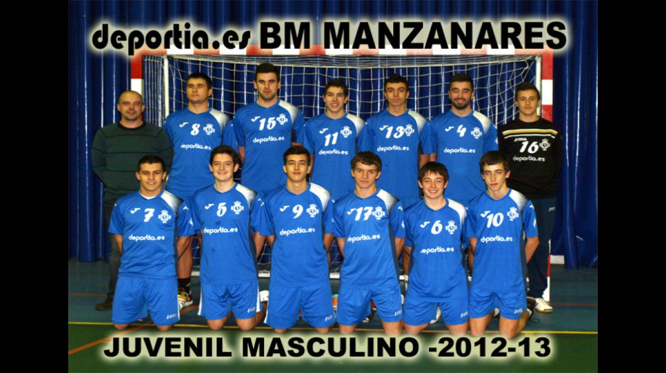 Equipo juvenil del Balonmano Manzanares 2012-2013