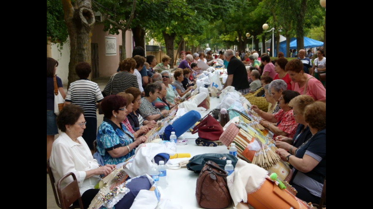 Encajeras en los Paseos del Río de Manzanares