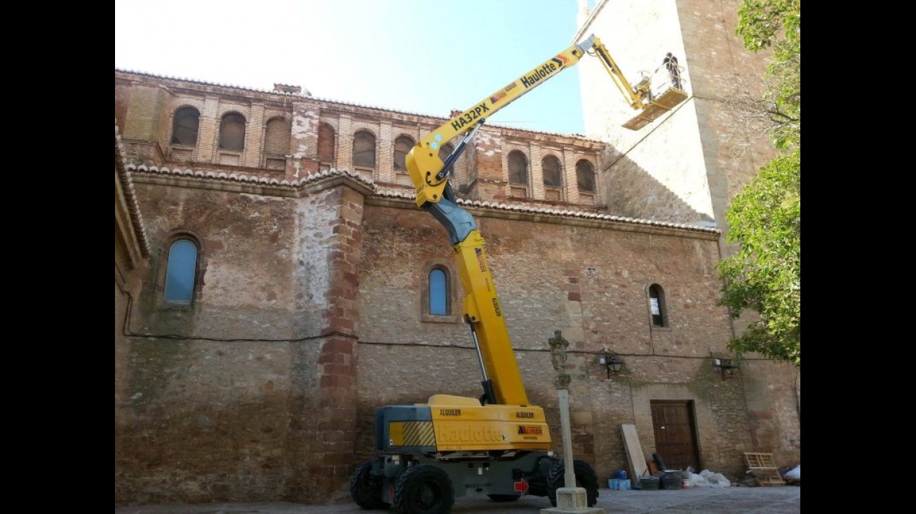 Obras que se llevan a cabo en la iglesia parroquial de la Asunción