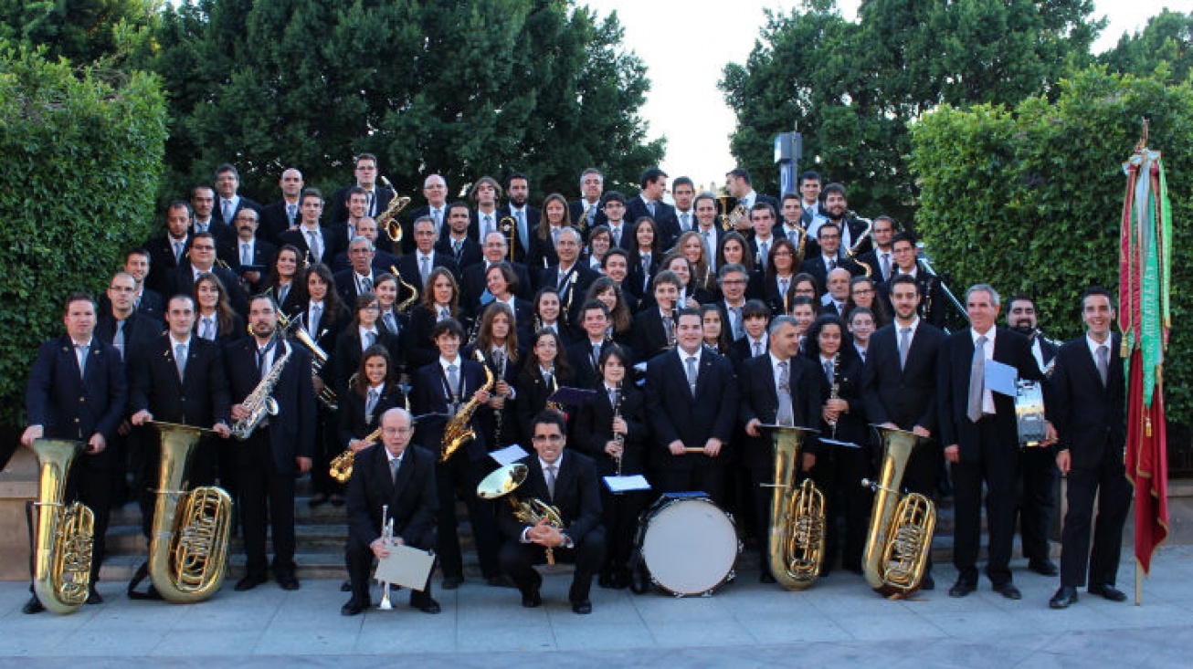 Componentes de la banda manzanareña en Murcia