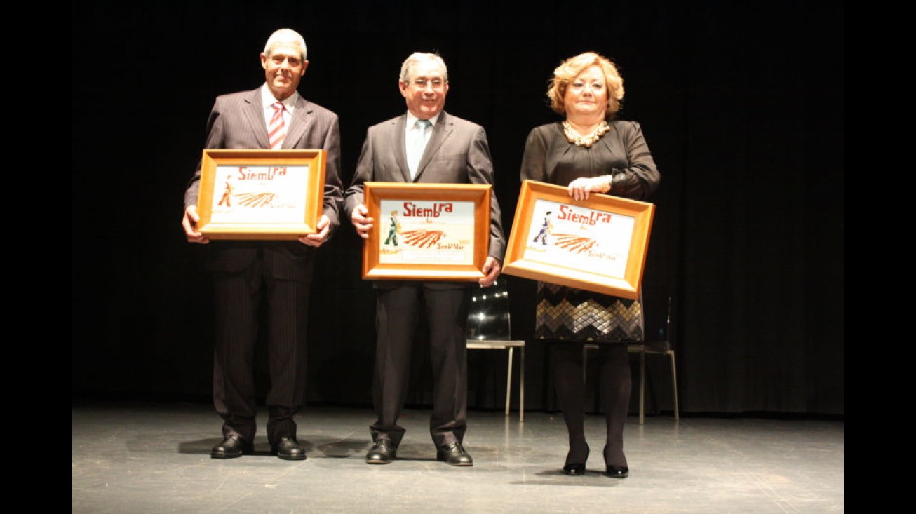 Agustín Cano, José Cuquerella y ADIMA, "Sembradores 2013". Foto: Alberto Torrijos