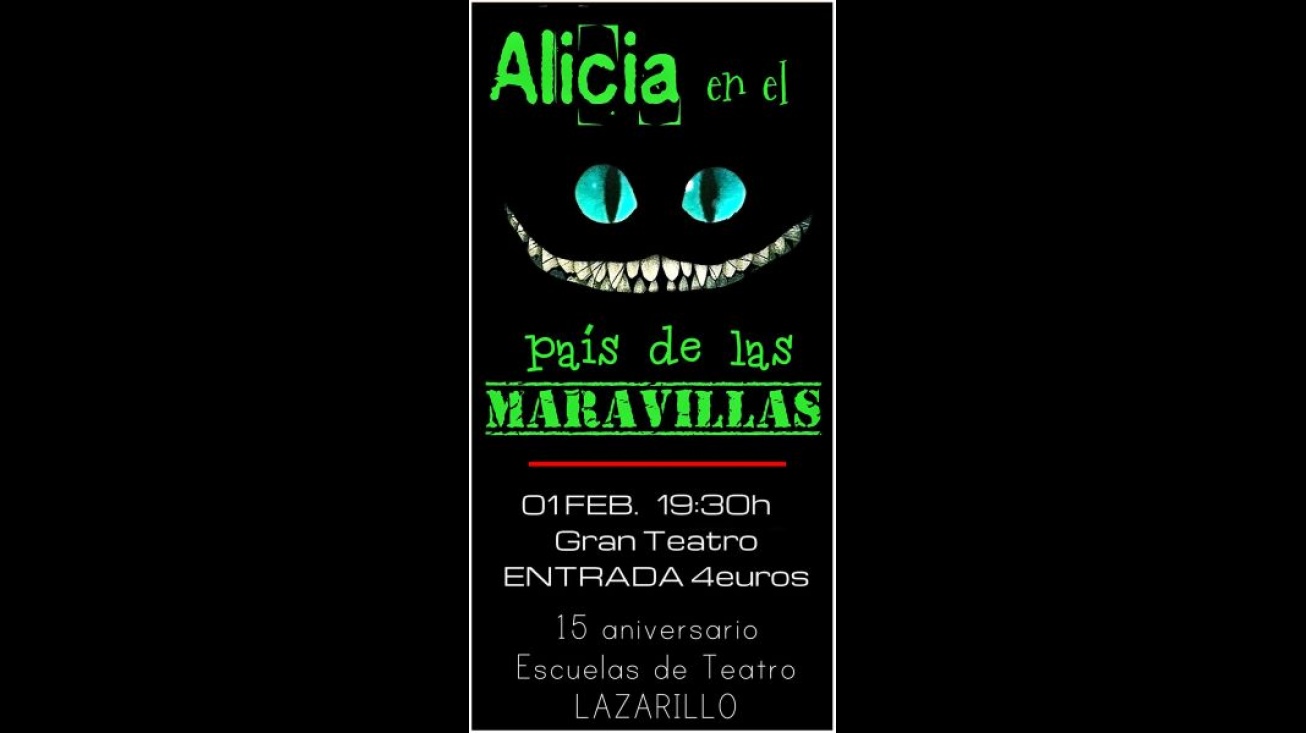 Cartel del estreno de "Alicia en el país de las maravillas"