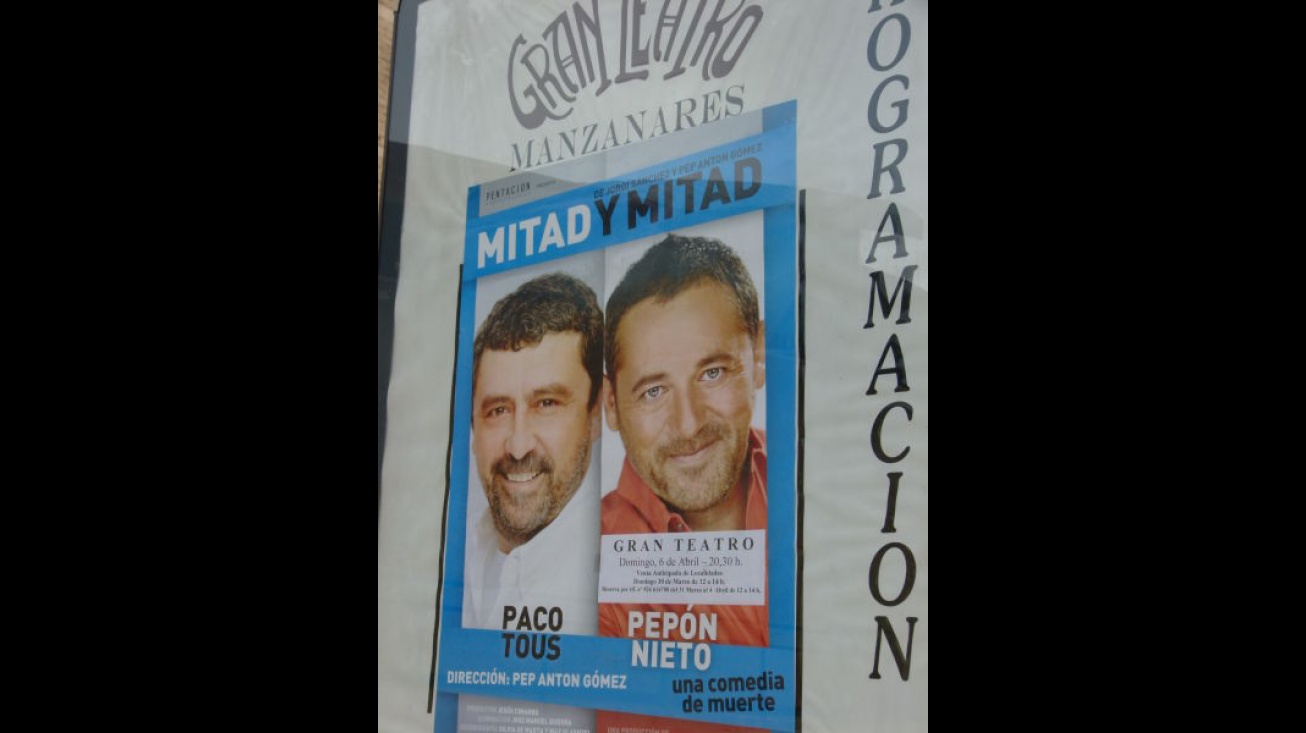 Cartel anunciador de la programación