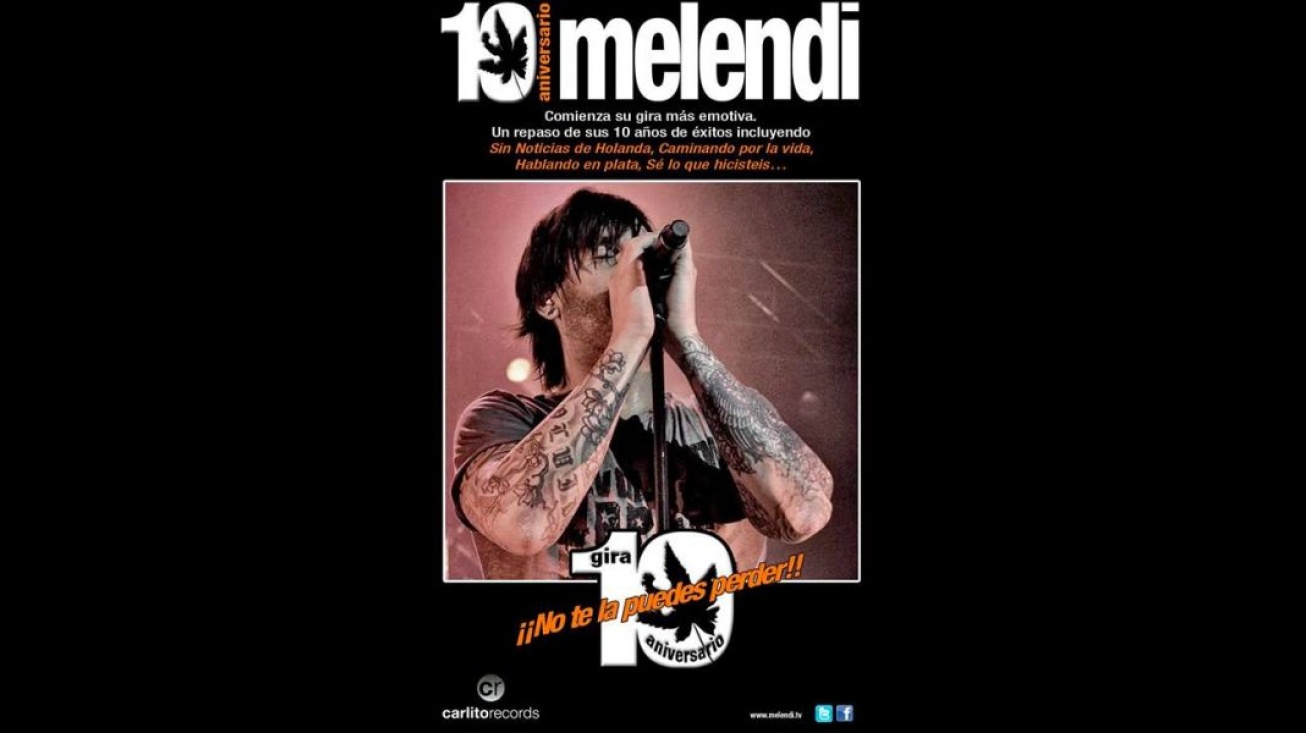 Cartel de la gira de Melendi