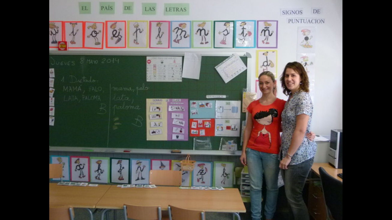 Pilar León e Inmaculada Díaz, dos de las profesionales del Aula TEA de Manzanares