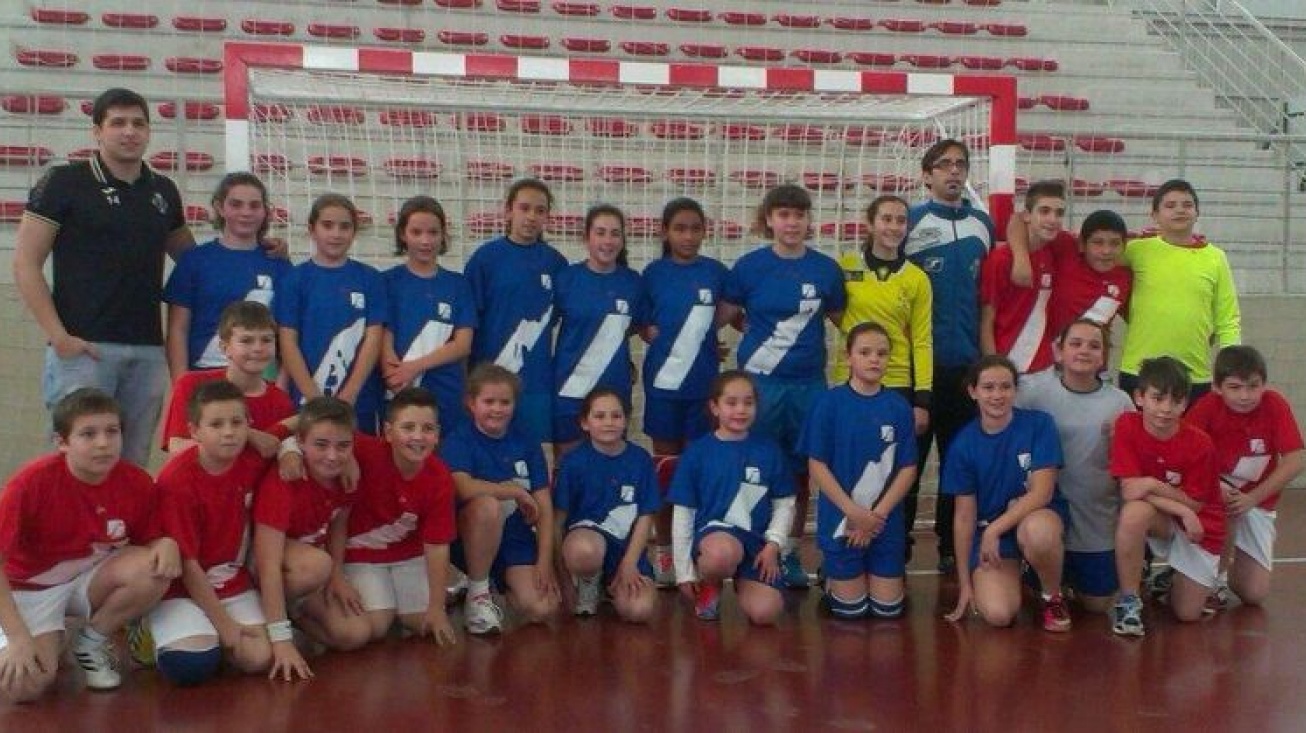 Equipos alevines de la Escuela de Balonmano