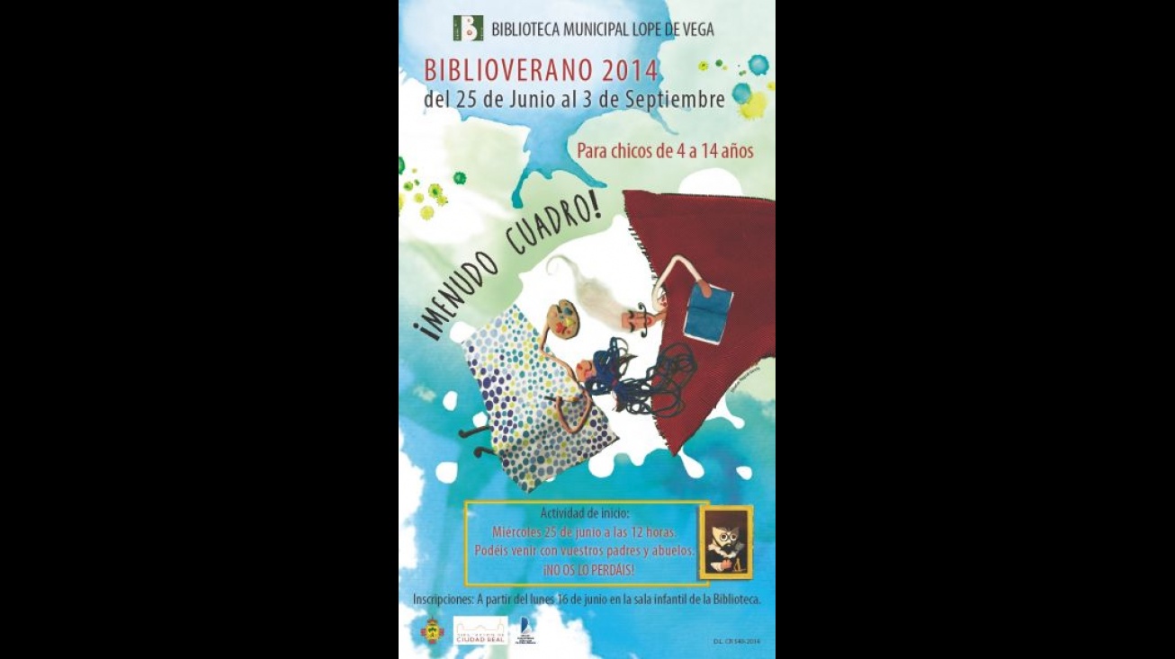 Cartel de Biblioverano 2014