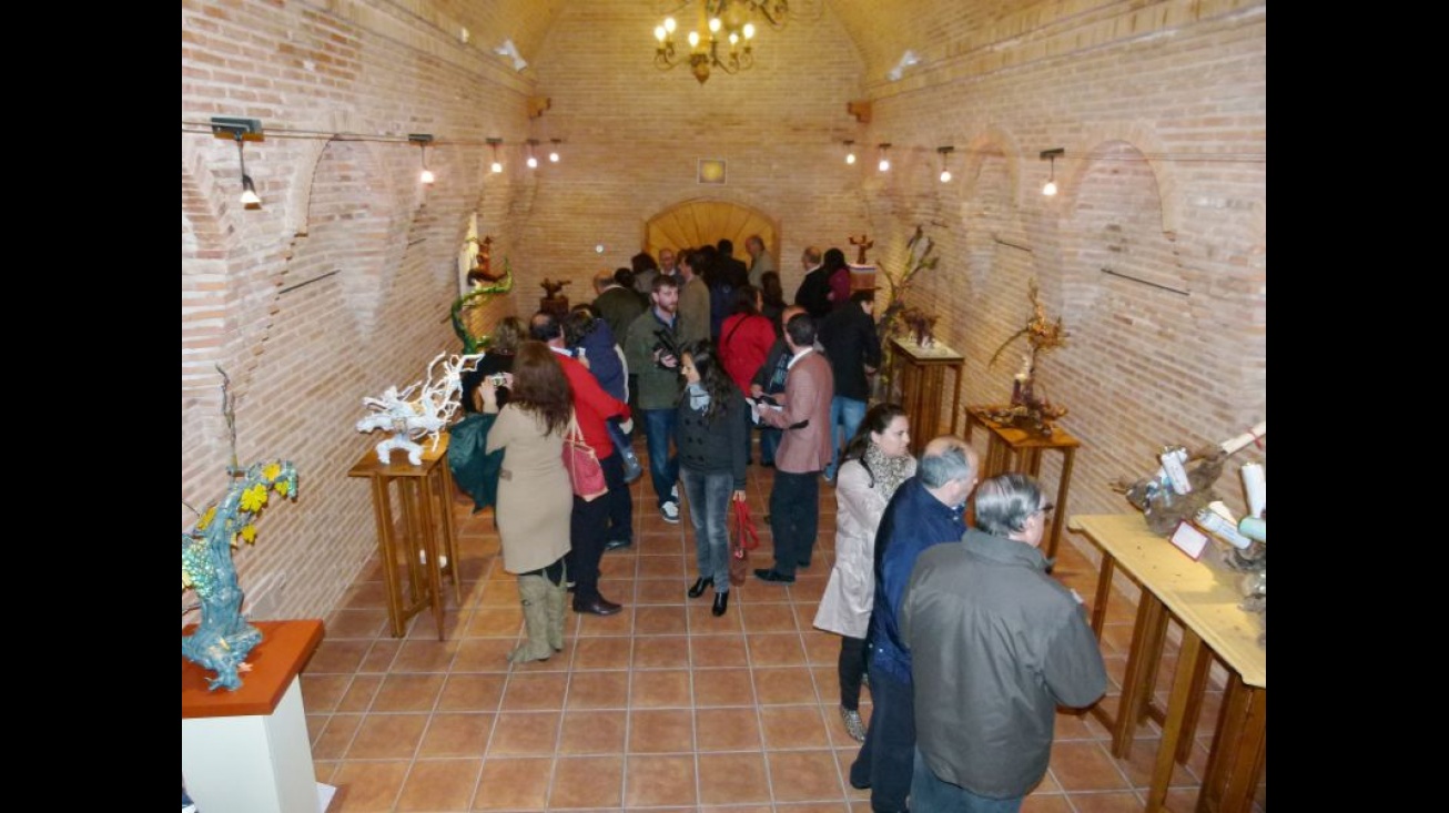 Vista de la exposición tras su inauguración