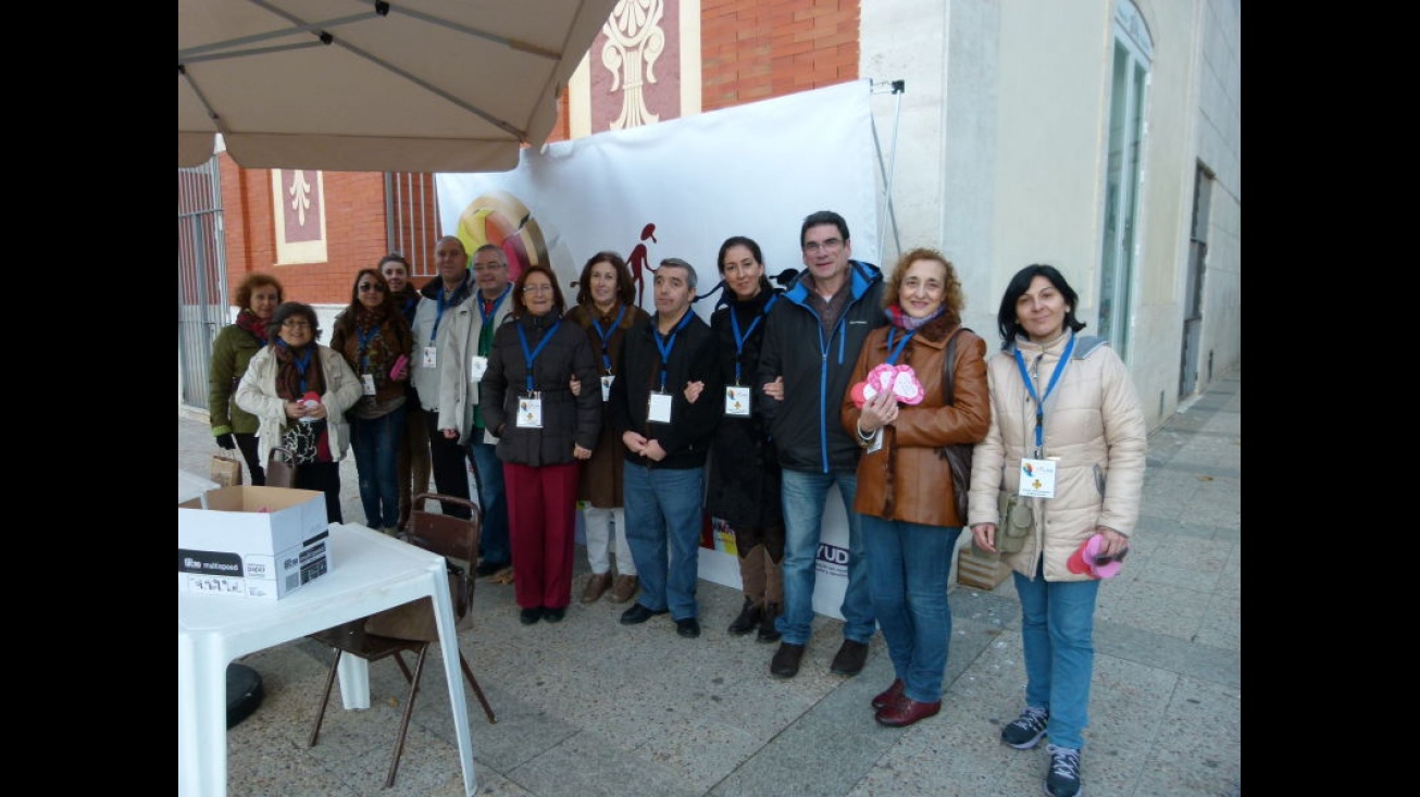 Punto informativo del consejo ubicado en la plaza del Gran Teatro este 3 de diciembre