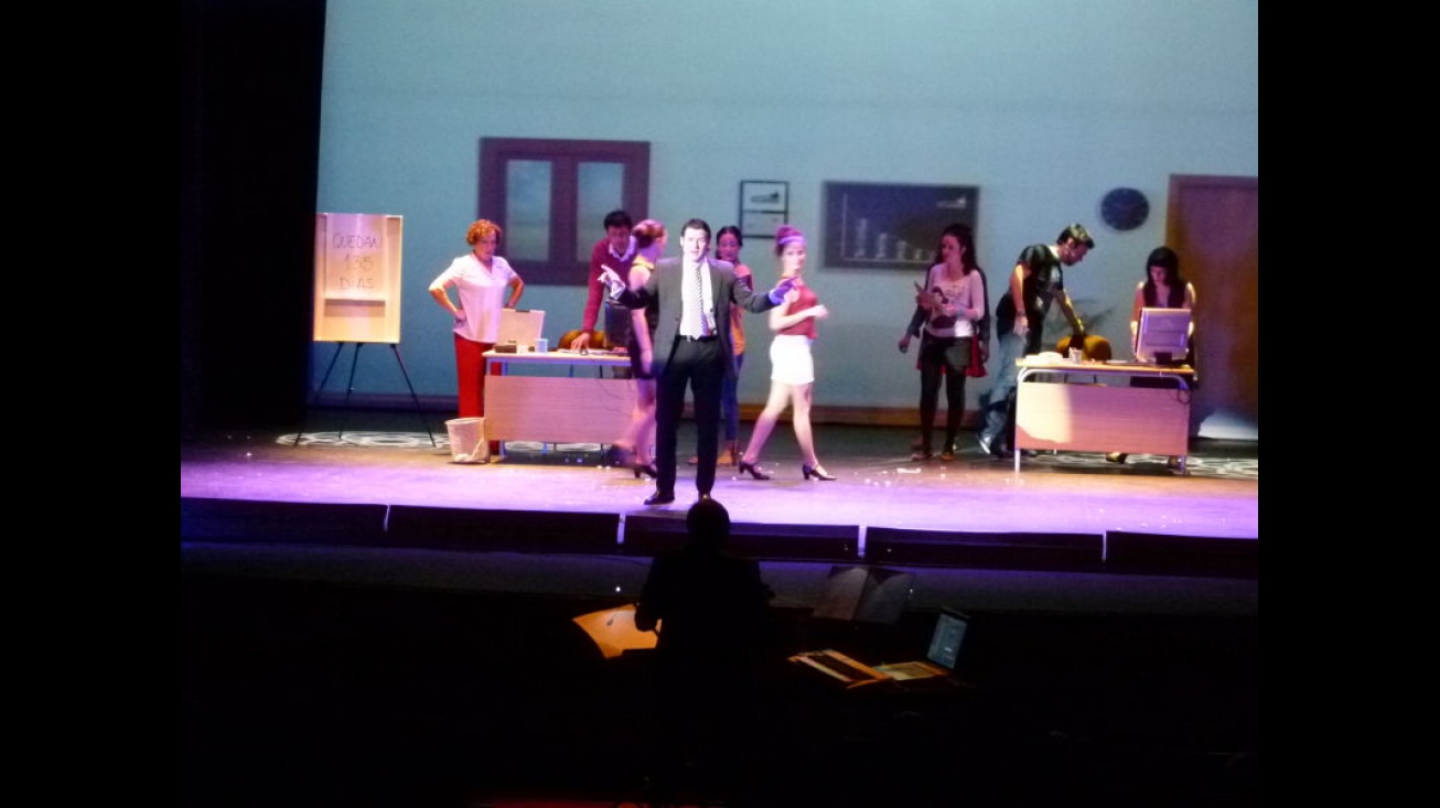 Momento del musical representado en el Gran Teatro