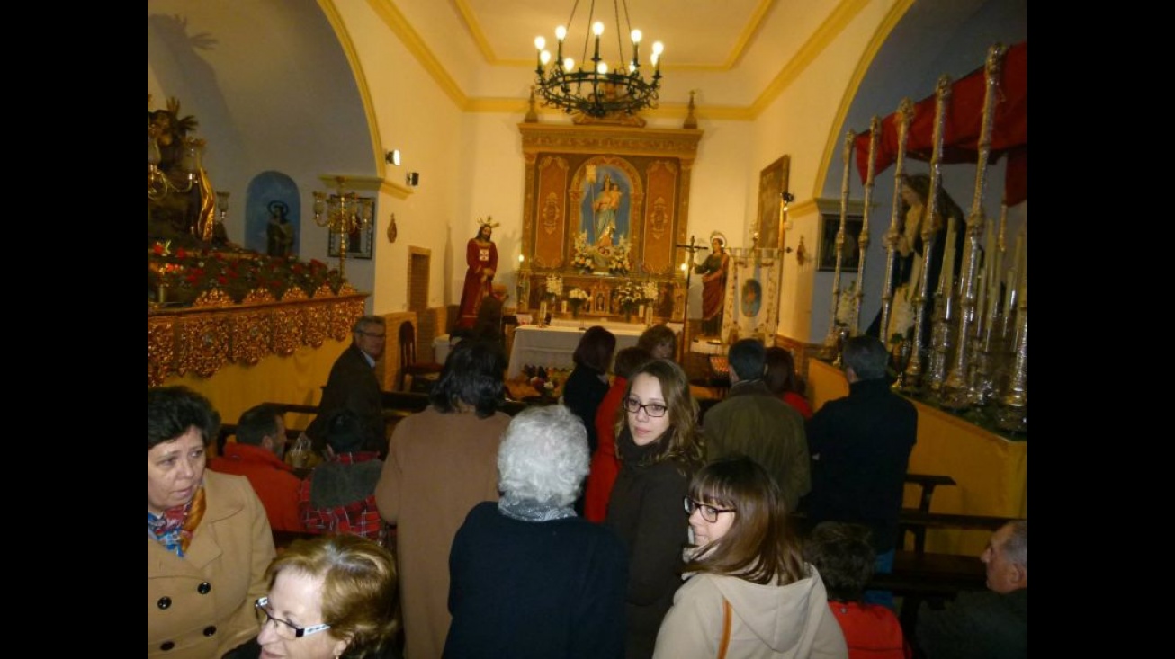 Visita de fieles a la ermita de la Paz en las fiestas del año pasado