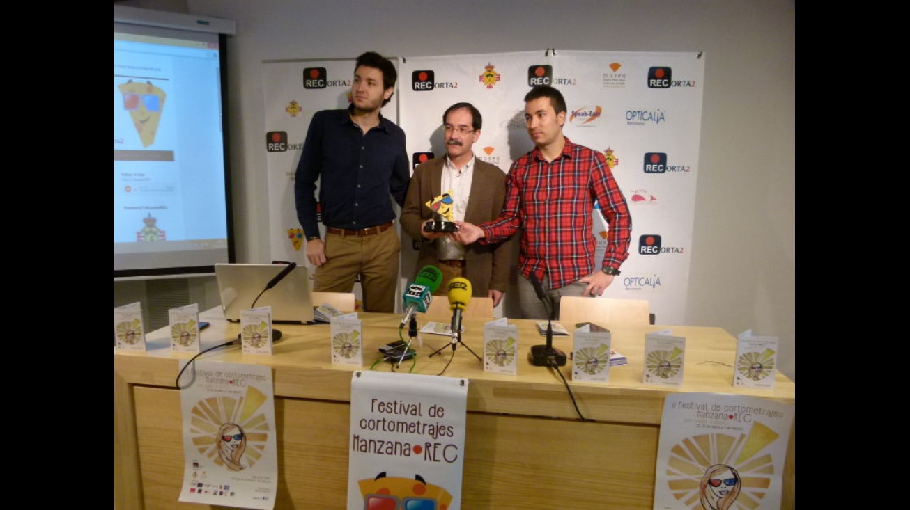 Mario Cervantes, Manuel M. Gaitero y Juan Pedro Araque en la presentación oficial del festival