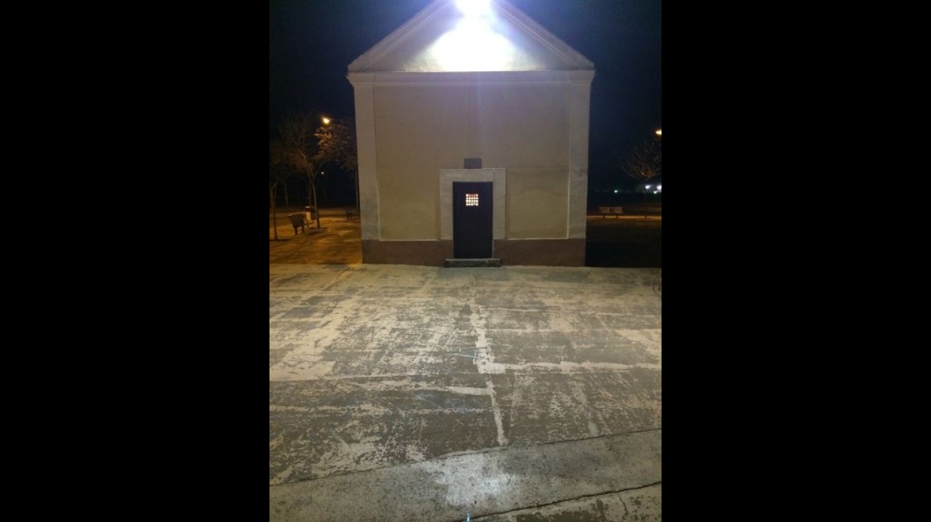 Capilla del Cristo de la Agonía con la nueva iluminación