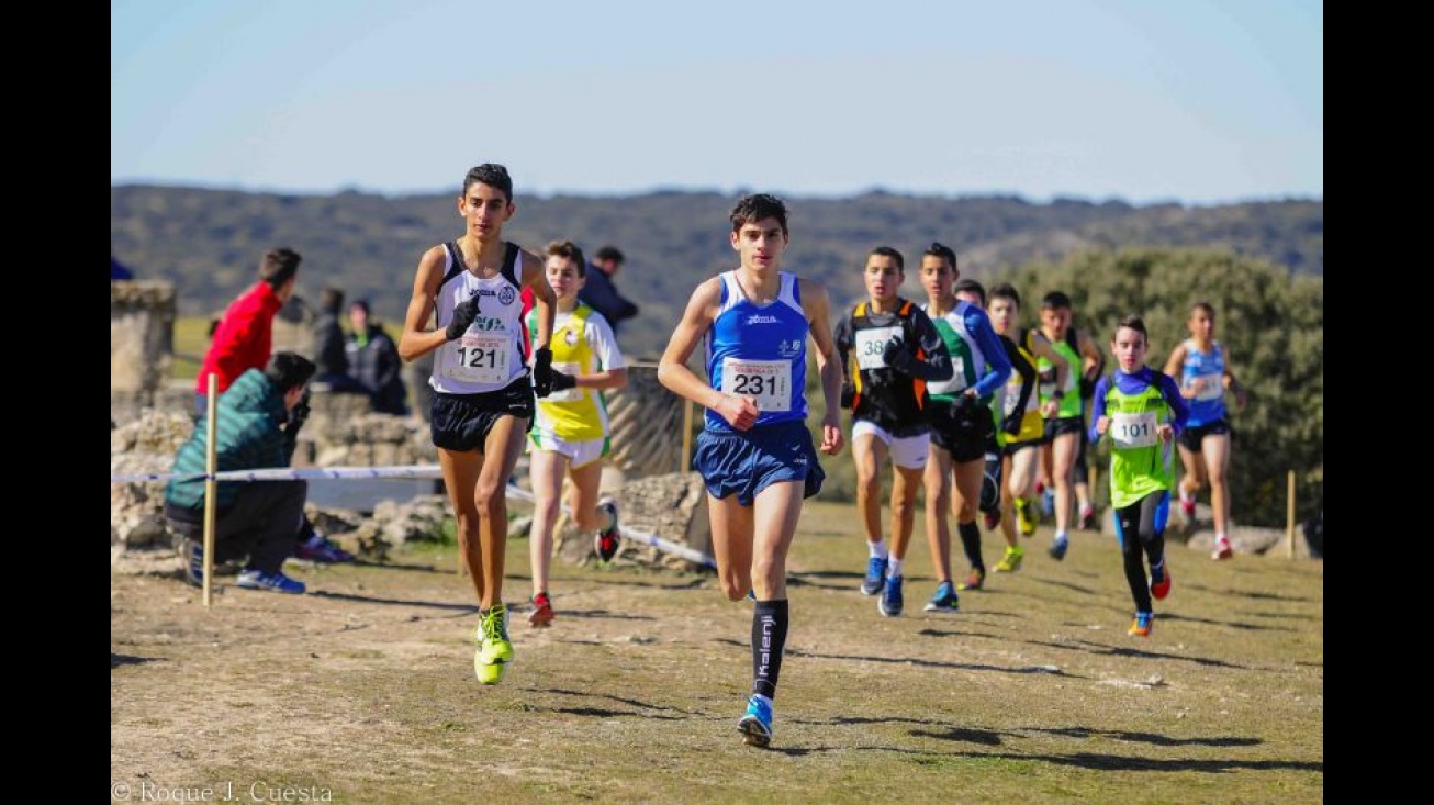 Alejandro Cuesta, con el dorsal 231, en el campeonato regional de cross. Foto: Roque J. Cuesta