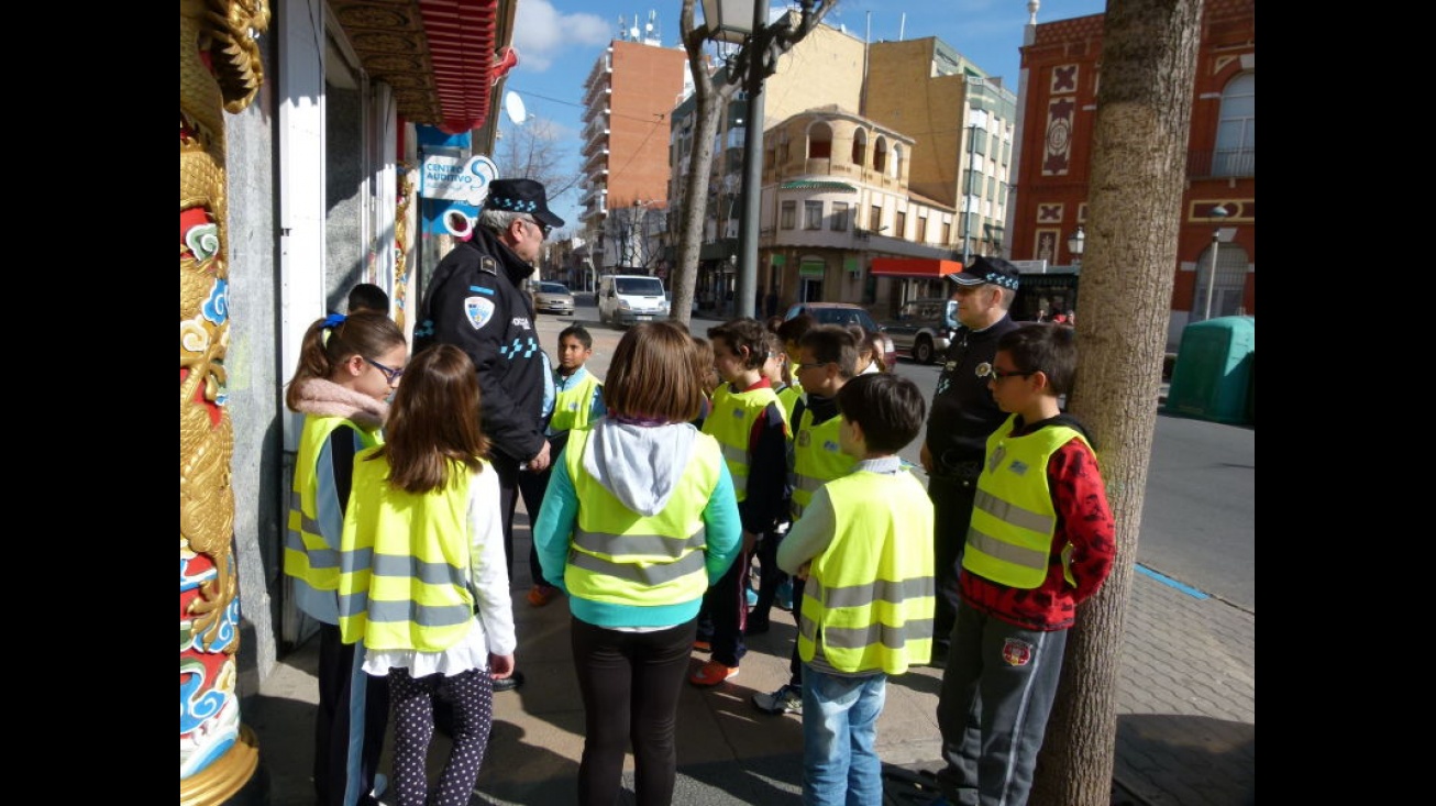 Uno de los grupos de policías por un día