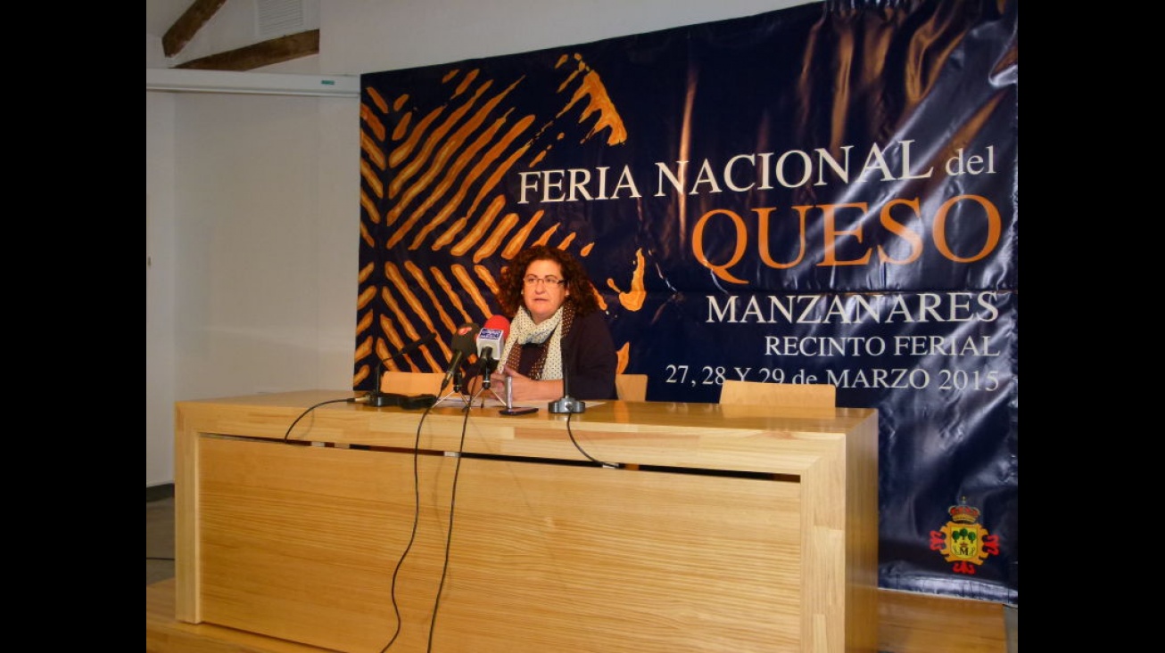 María José Aranda, en la presentación de la feria celebrada en el Museo del Queso Manchego