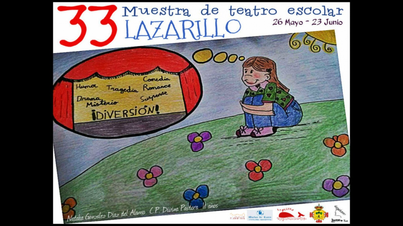 Cartel con el dibujo ganador del concurso