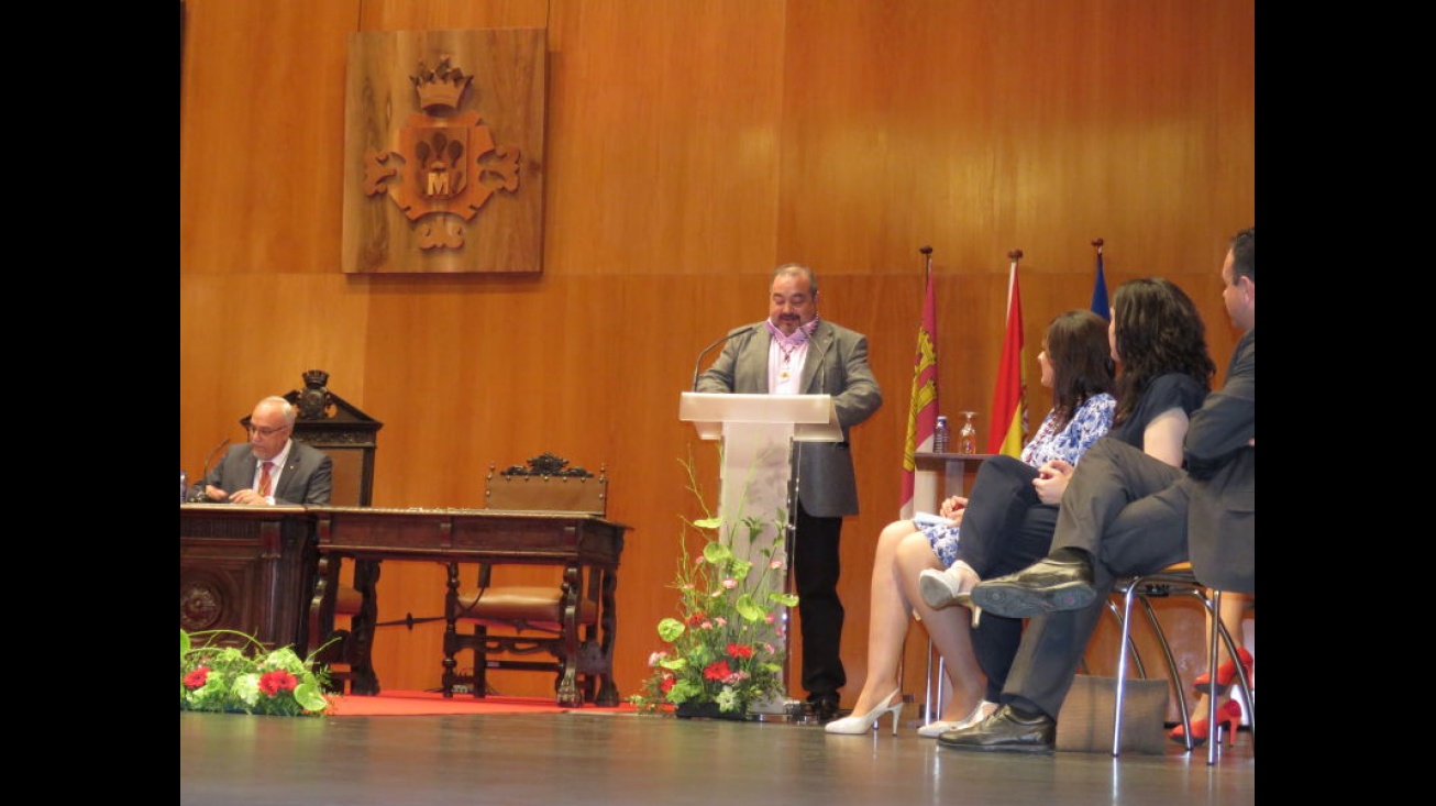 Miguel Ramírez, durante su discurso