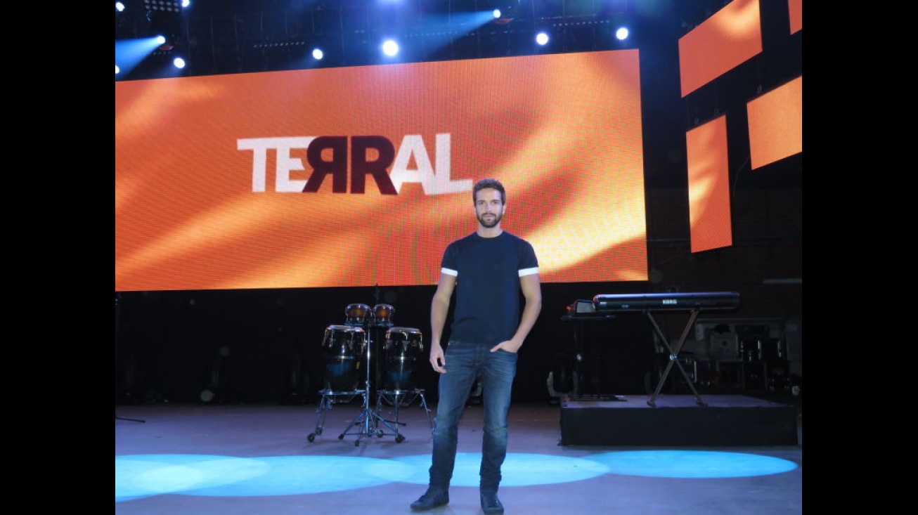 Pablo Alborán, durante la presentación de la gira "Terral"