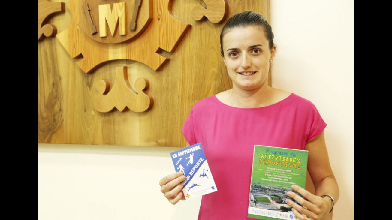 Esther Nieto-Márquez durante la presentación de la programación deportiva