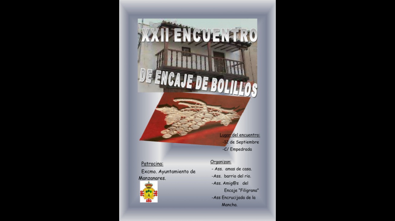 Cartel del encuentro de encajeras