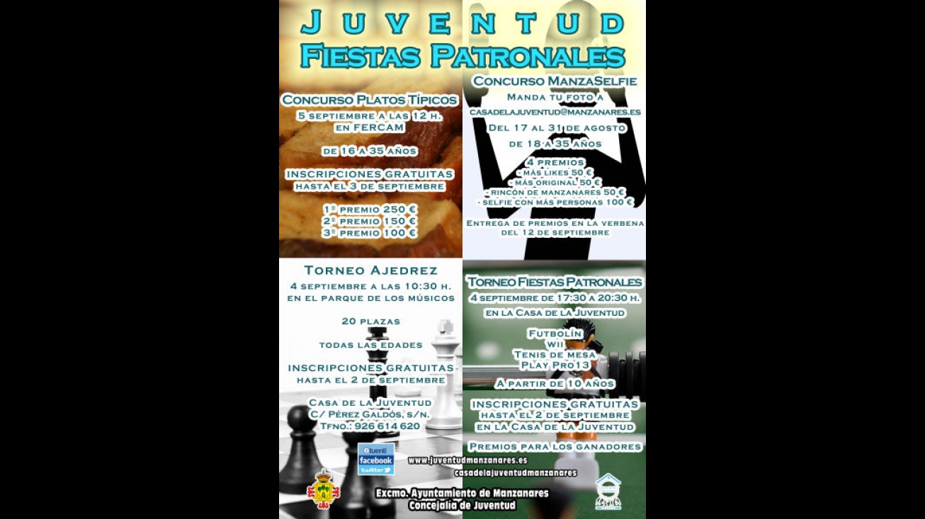 Cartel de los concursos juveniles de las fiestas patronales