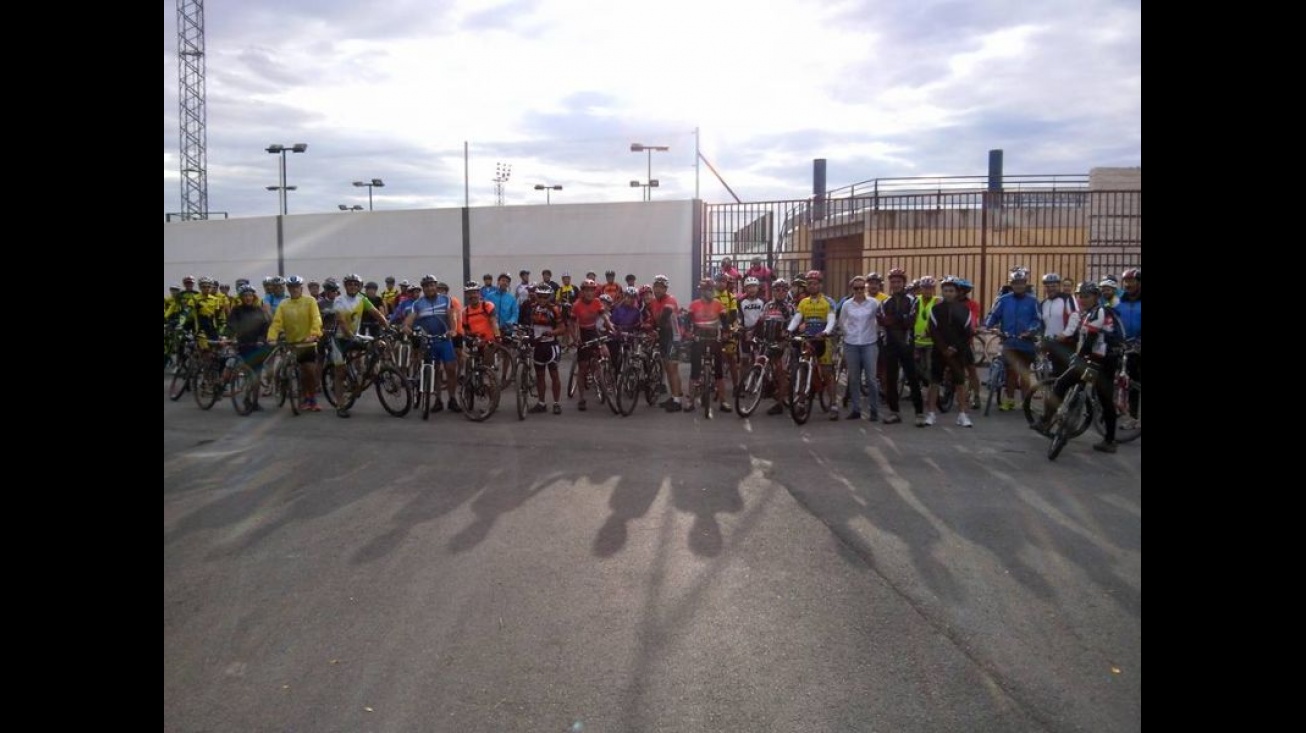 Participantes antes de la salida