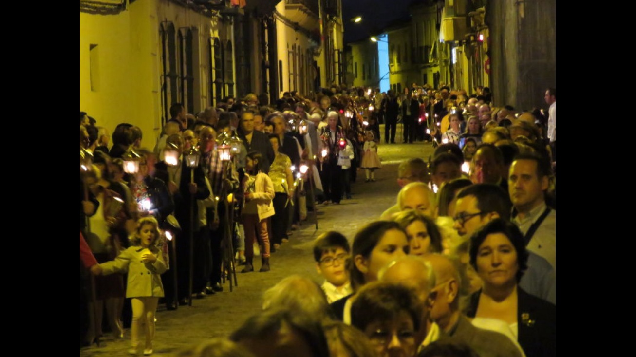 Centenares de fieles en la procesión de Jesús del Perdón