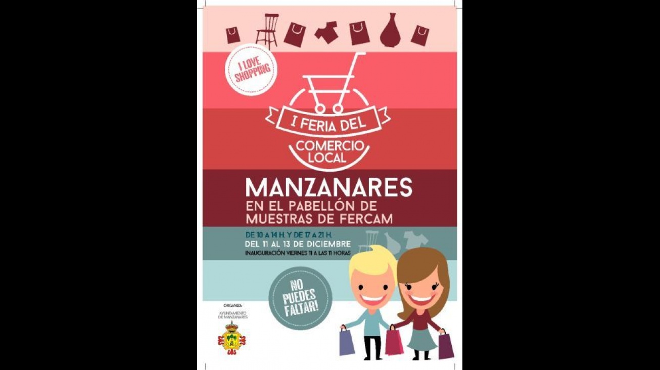 Cartel anunciador de la Feria del Comercio Local