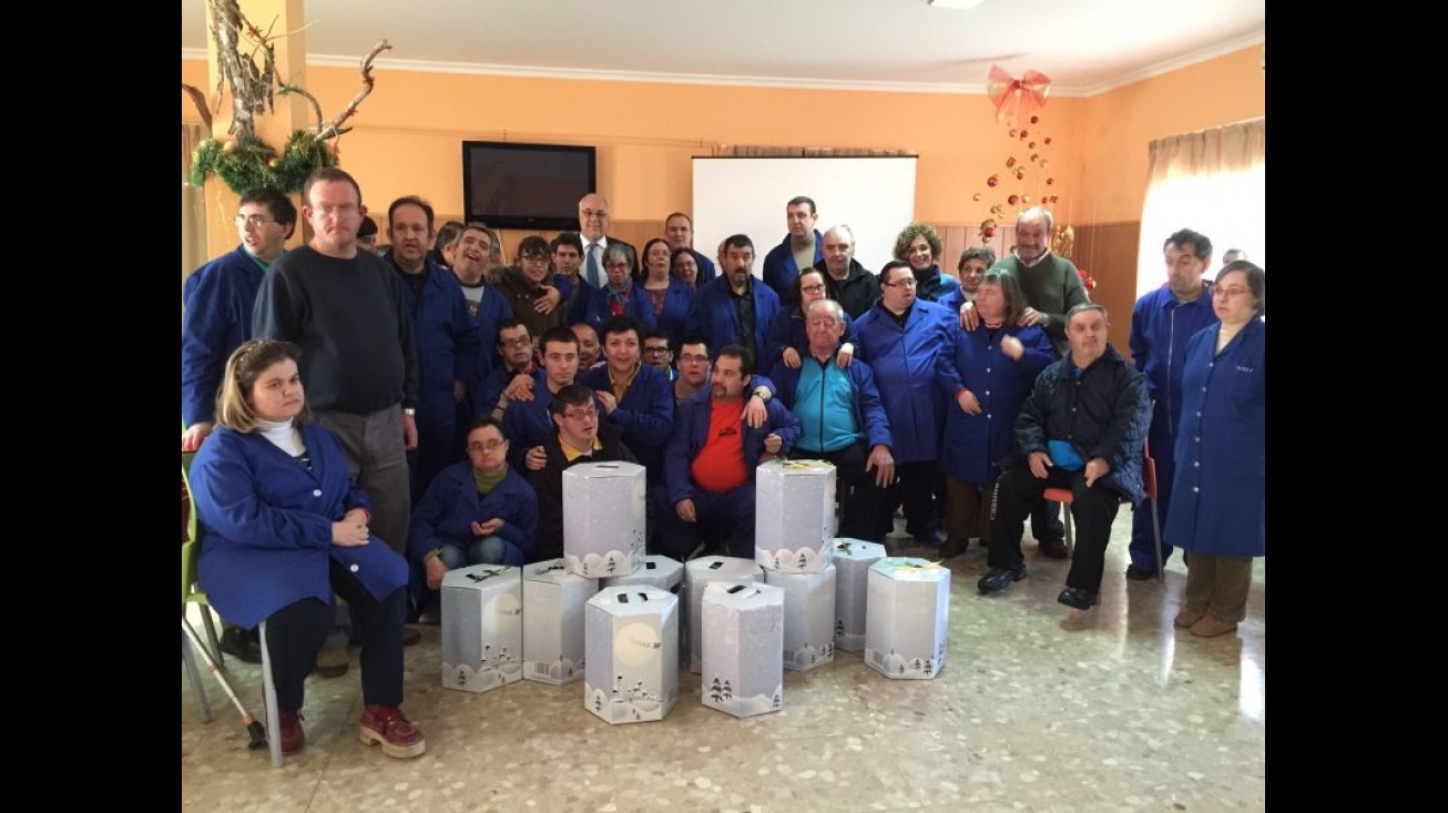 Entrega de cestas navideñas Centro Ocupacional