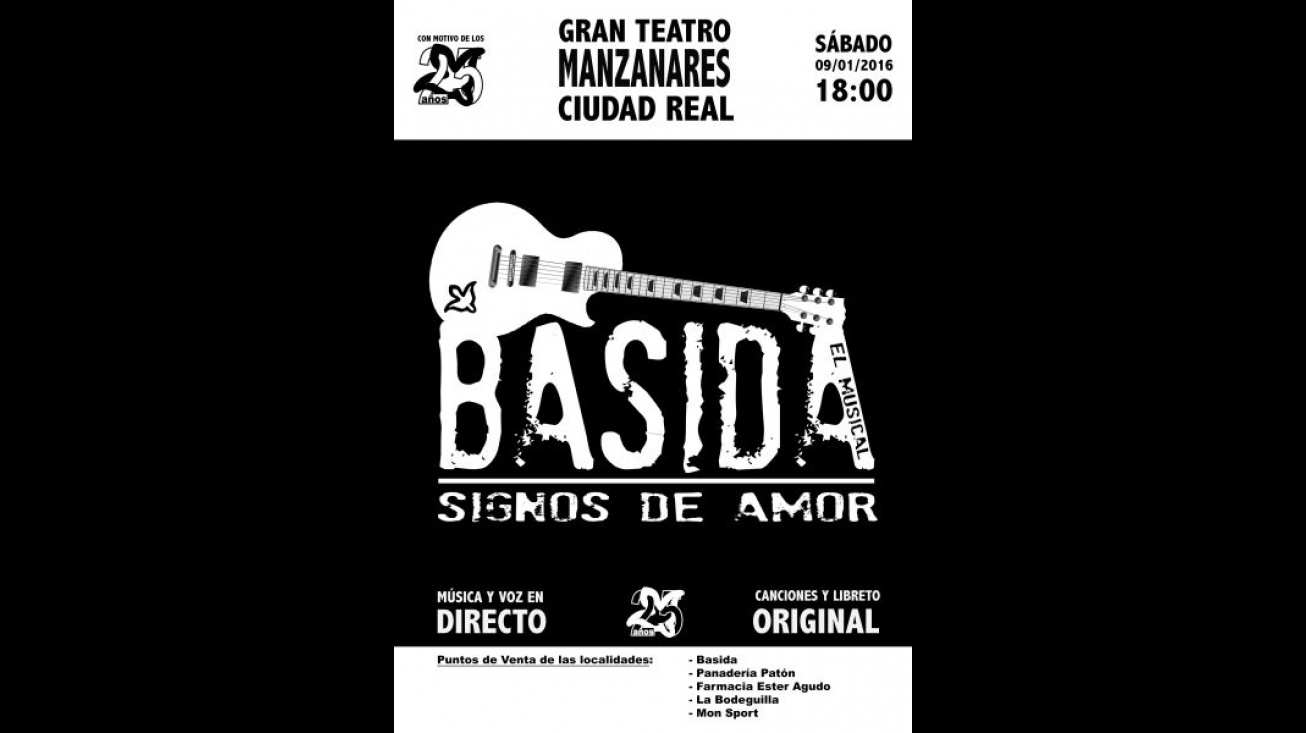 Cartel del Musical de Basida