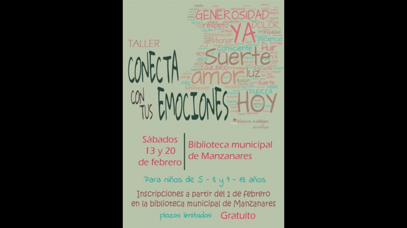 Cartel "Conecta tus emociones"