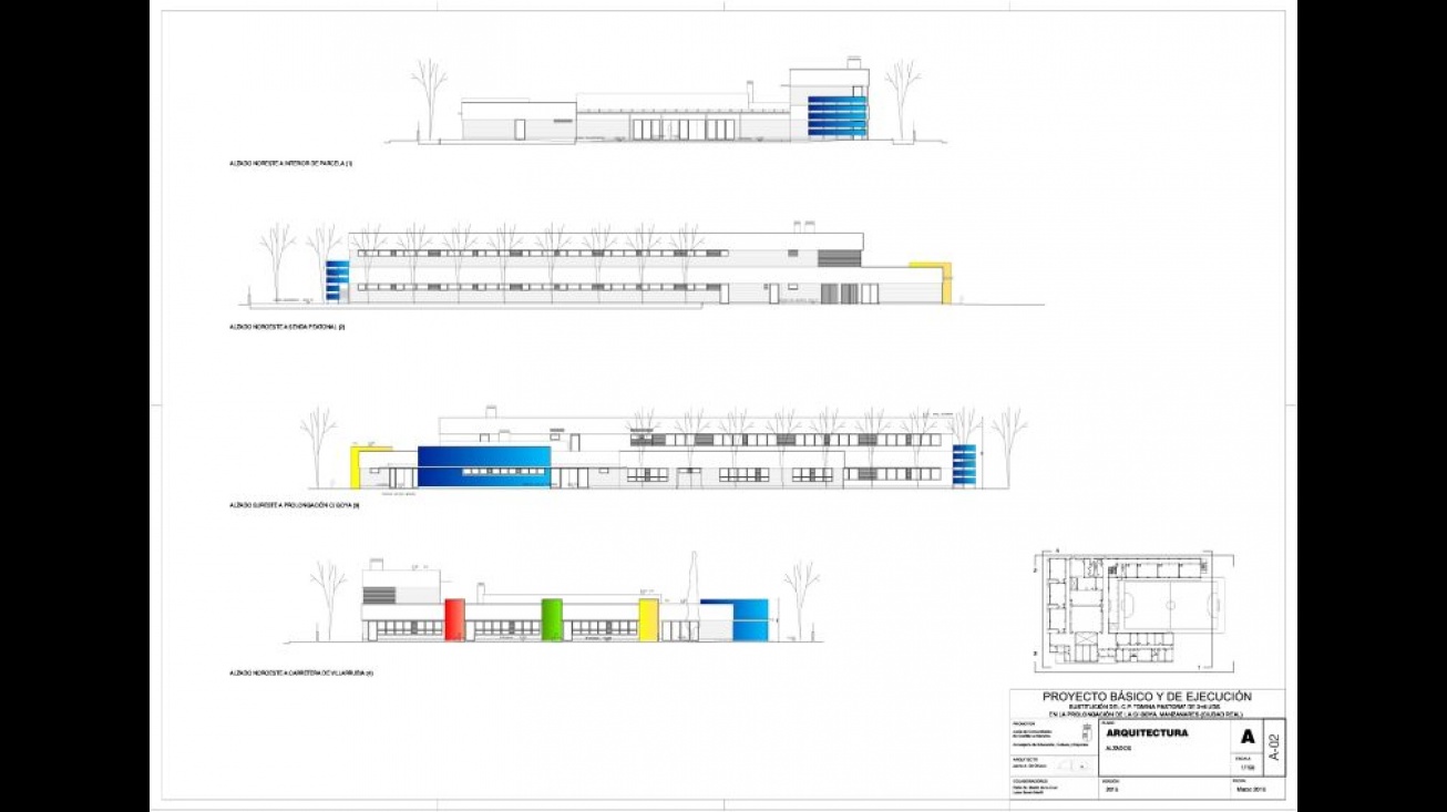 Plano de Alzada del Colegio
