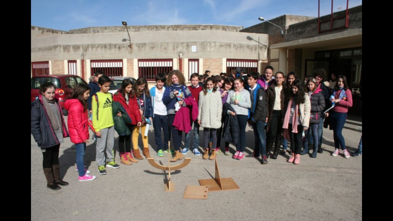 Alumnos en la visita al IES Pedro Alvares