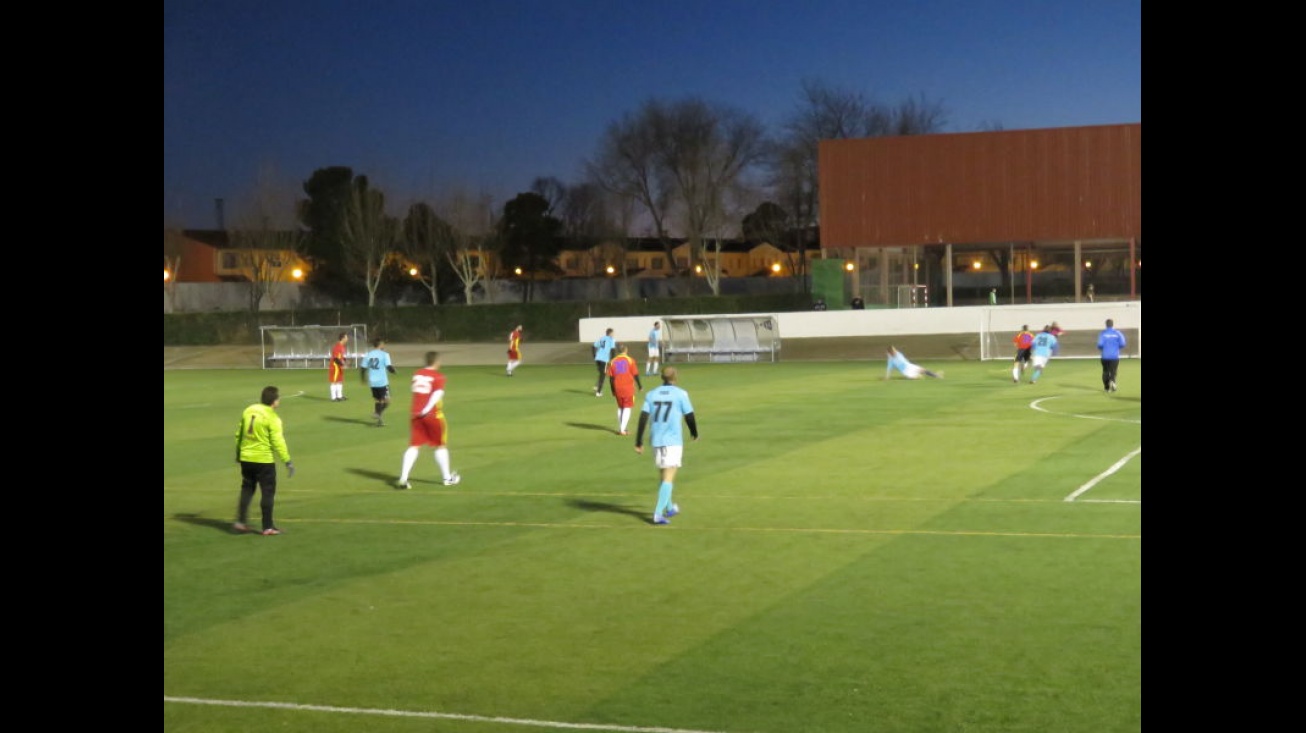 Imagen de uno de los partidos de fútbol 7 disputados el sábado 27 de febrero