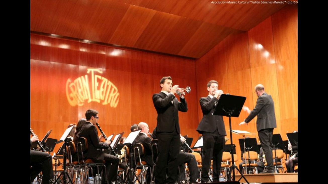 Solistas de trompeta con la Banda de Música de Manzanares