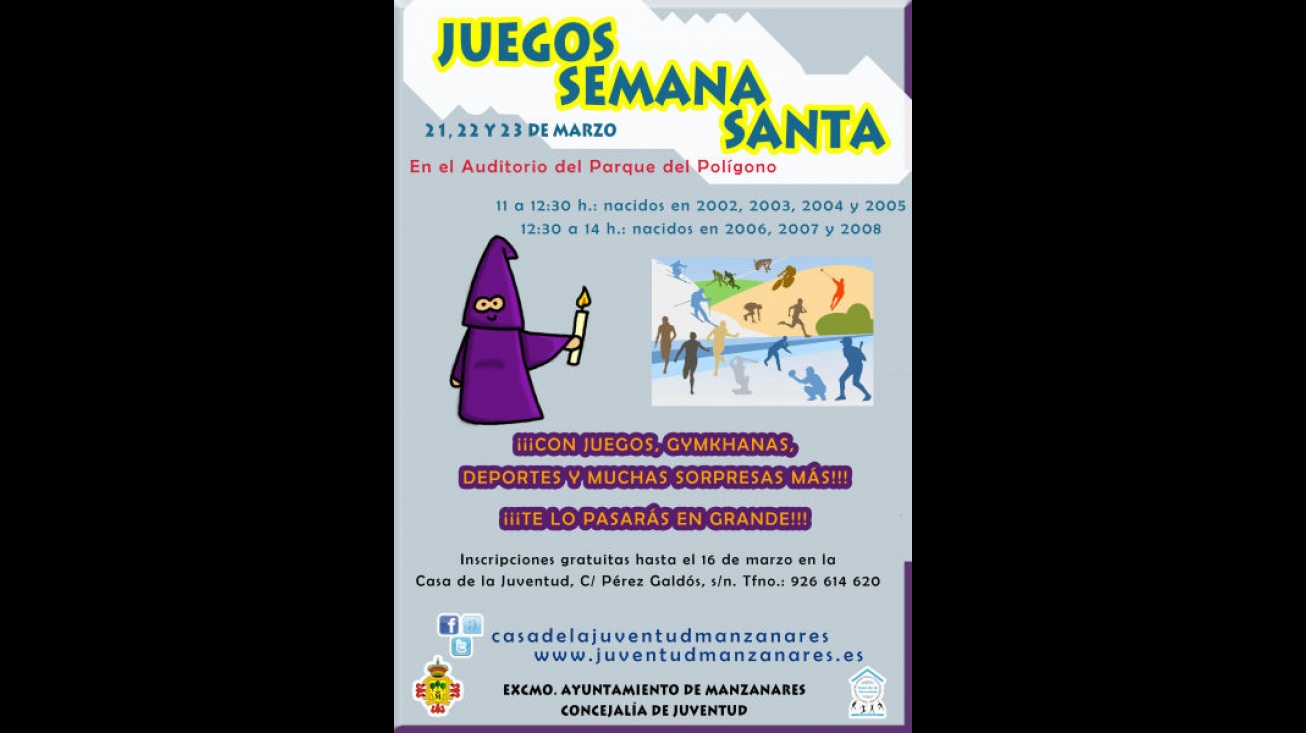 Juegos de Semana Santa en Manzanares (Concejalía de Juventud)